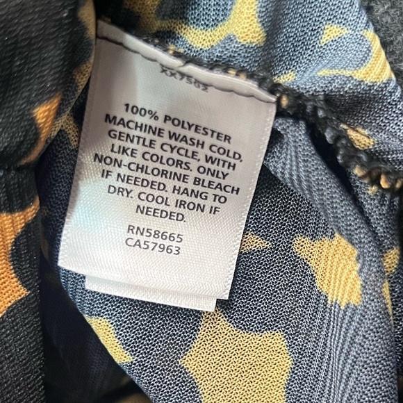 CRISTINA MARTINEZ/Nordstrom Ruched Print Top In Brown Bloom Smudge Size Medium - Picture 12 of 16